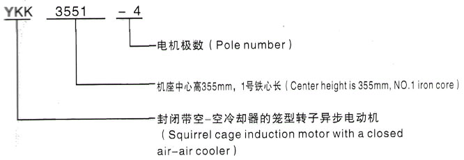 YKK系列(H355-1000)高压四川三相异步电机西安泰富西玛电机型号说明